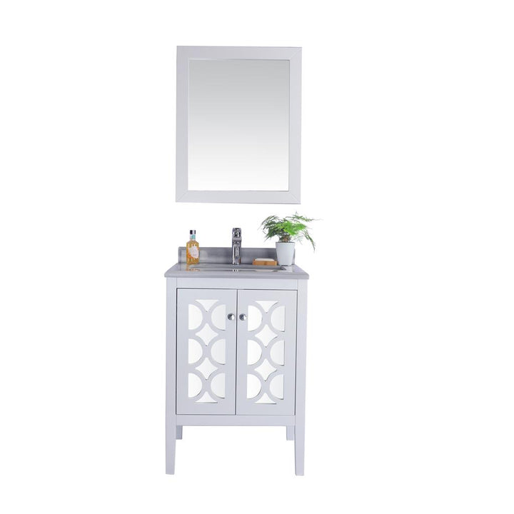 Laviva Mediterraneo 24" White Bathroom Vanity#top-options_white-stripes-marble-top
