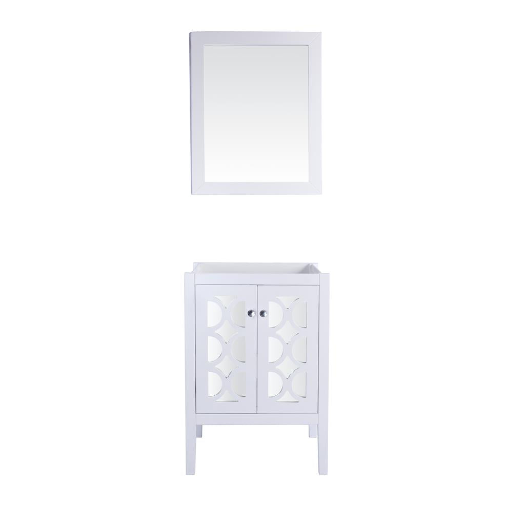 Laviva Mediterraneo 24" White Bathroom Vanity Cabinet Only, No Top#top-options_cabinet-only-no-top