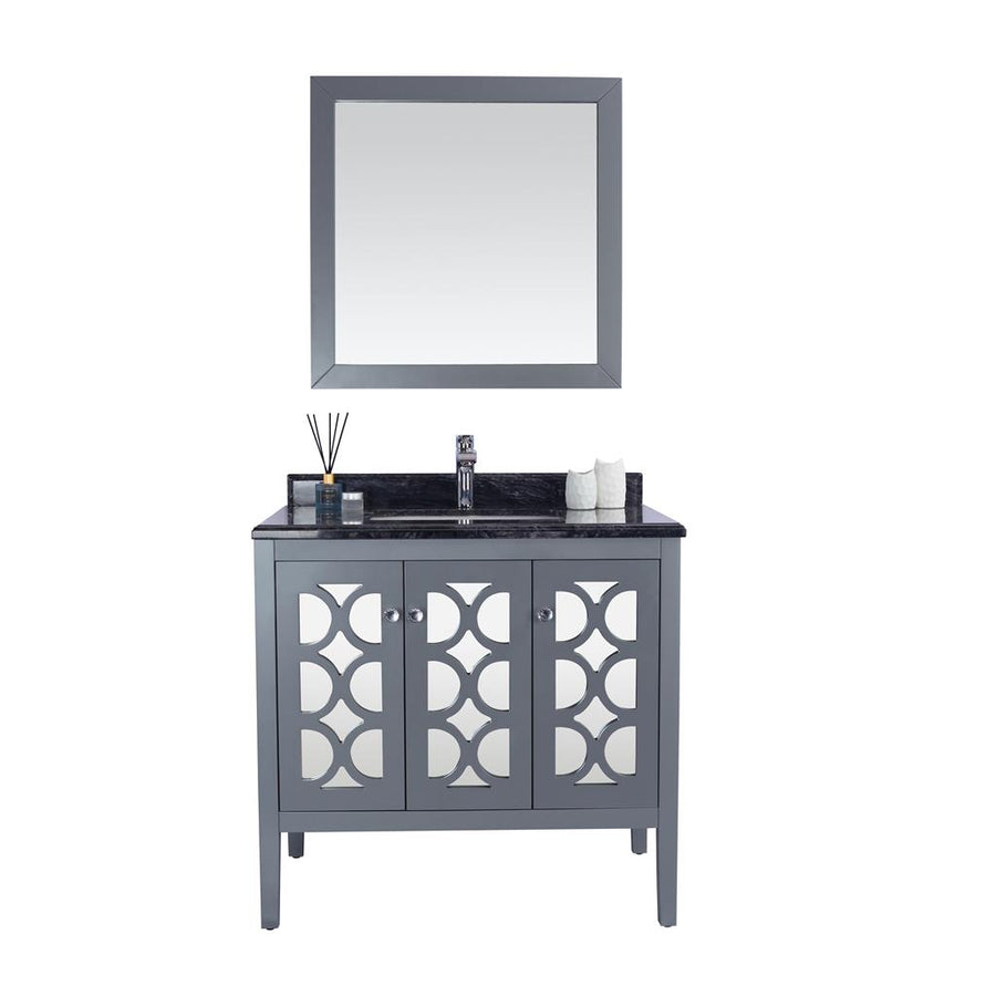 Laviva Mediterraneo 36" Grey Bathroom Vanity#top-options_black-wood-marble-top