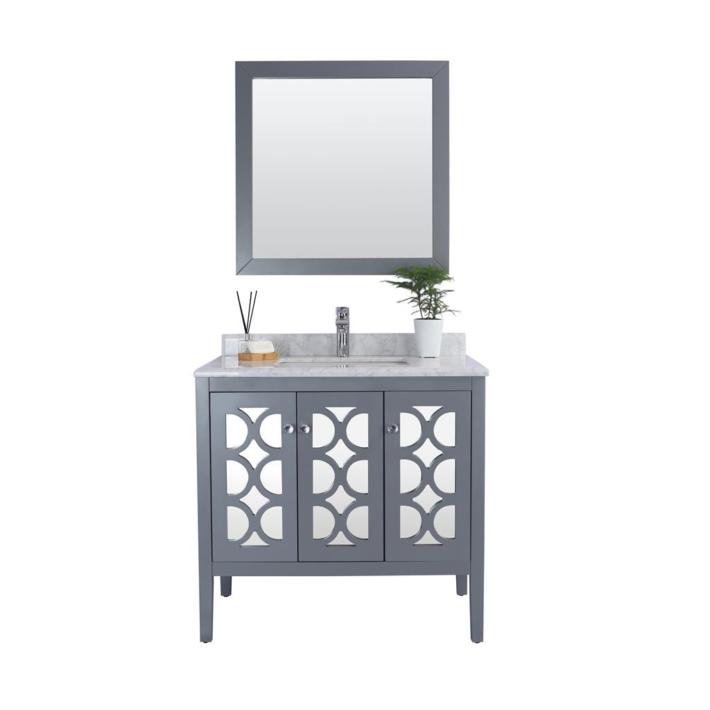Laviva Mediterraneo 36" Grey Bathroom Vanity#top-options_white-carrara-marble-top