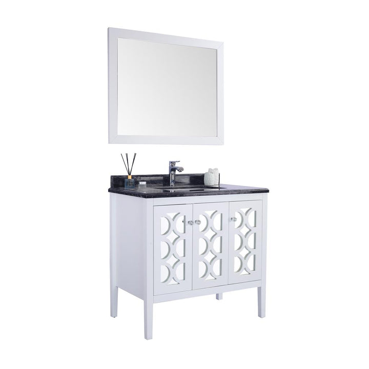 Laviva Mediterraneo 36" White Bathroom Vanity#top-options_black-wood-marble-top