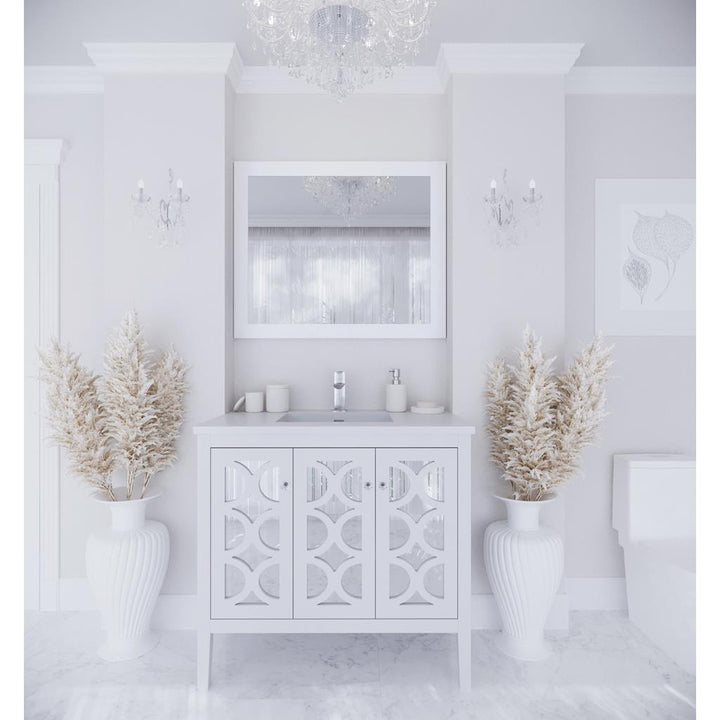 Laviva Mediterraneo 36" White Bathroom Vanity#top-options_matte-white-viva-stone-solid-surface-top