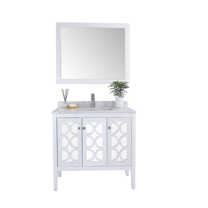 Laviva Mediterraneo 36" White Bathroom Vanity#top-options_white-carrara-marble-top