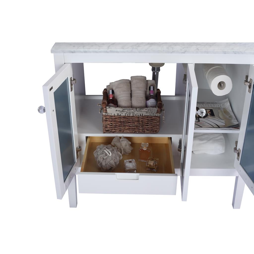 Laviva Mediterraneo 36" White Bathroom Vanity#top-options_white-stripes-marble-top
