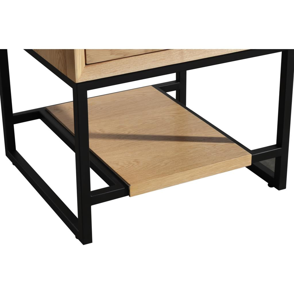 Laviva Alto 24" California White Oak Bathroom Vanity#top-options_black-wood-marble-top
