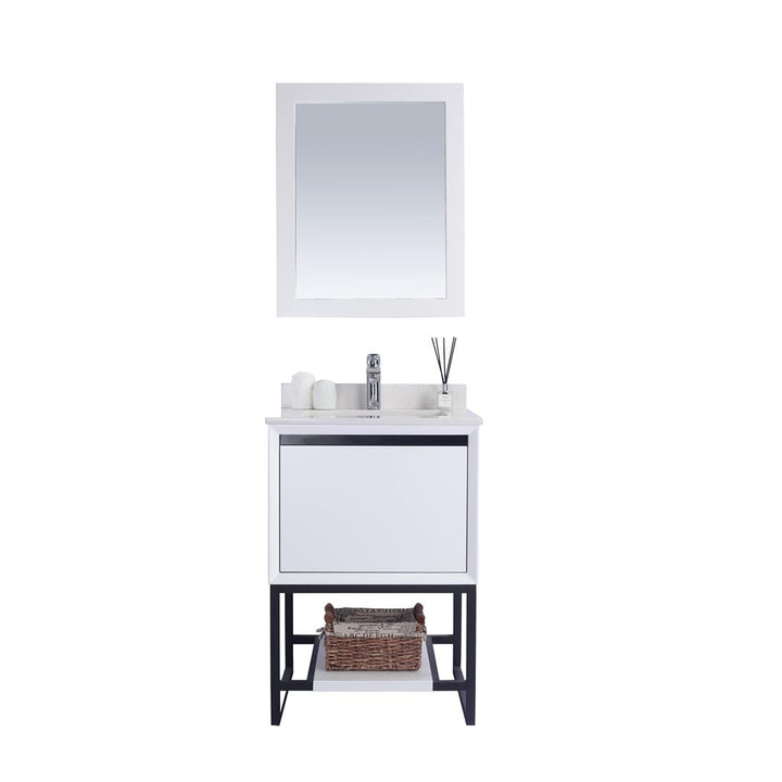 Laviva Alto 24" White Bathroom Vanity#top-options_white-quartz-top