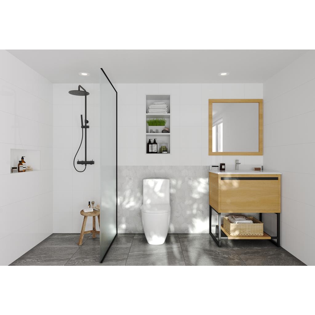 Laviva Alto 30" California White Oak Bathroom Vanity#top-options_pure-white-phoenix-stone-top