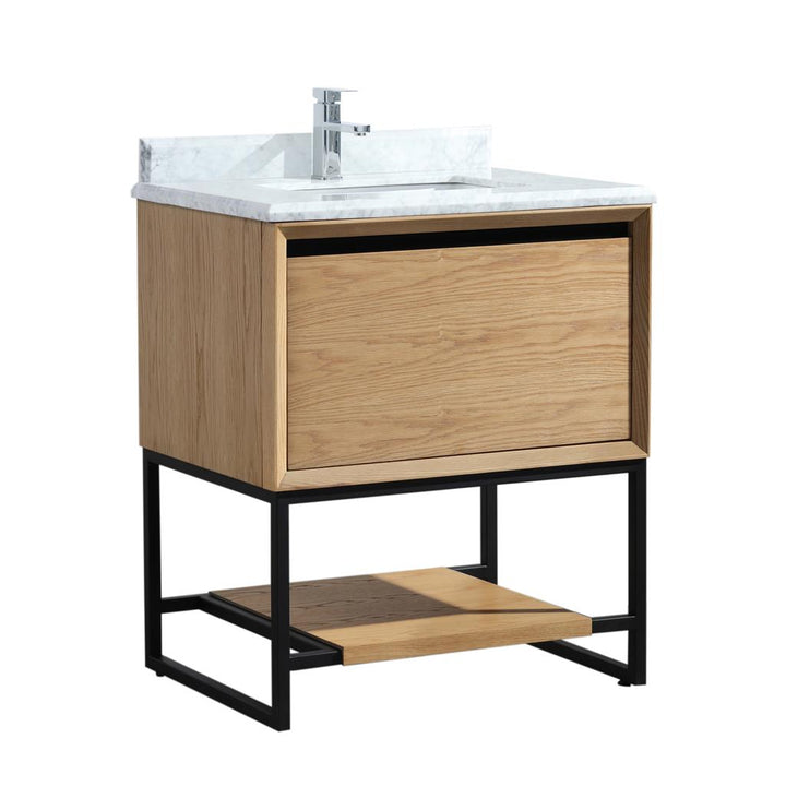 Laviva Alto 30" California White Oak Bathroom Vanity#top-options_white-carrara-marble-top