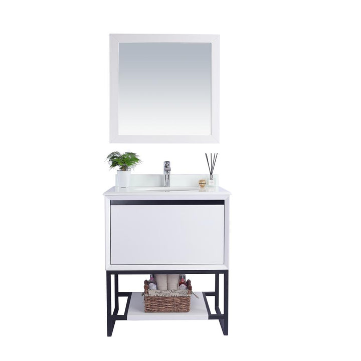 Laviva Alto 30" White Bathroom Vanity#top-options_pure-white-phoenix-stone-top