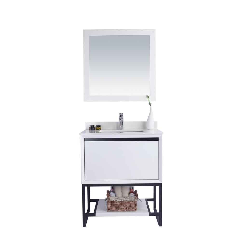 Laviva Alto 30" White Bathroom Vanity#top-options_white-quartz-top