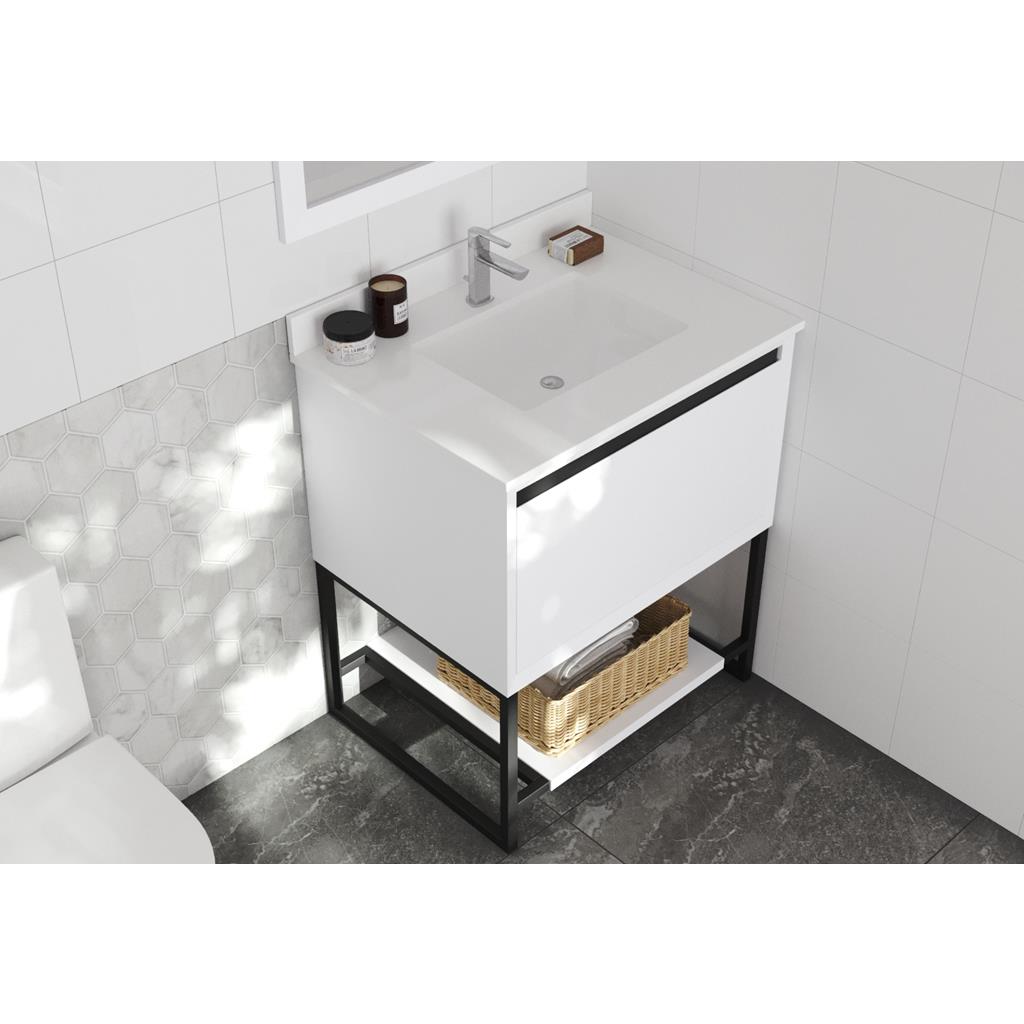 Laviva Alto 30" White Bathroom Vanity#top-options_white-quartz-top
