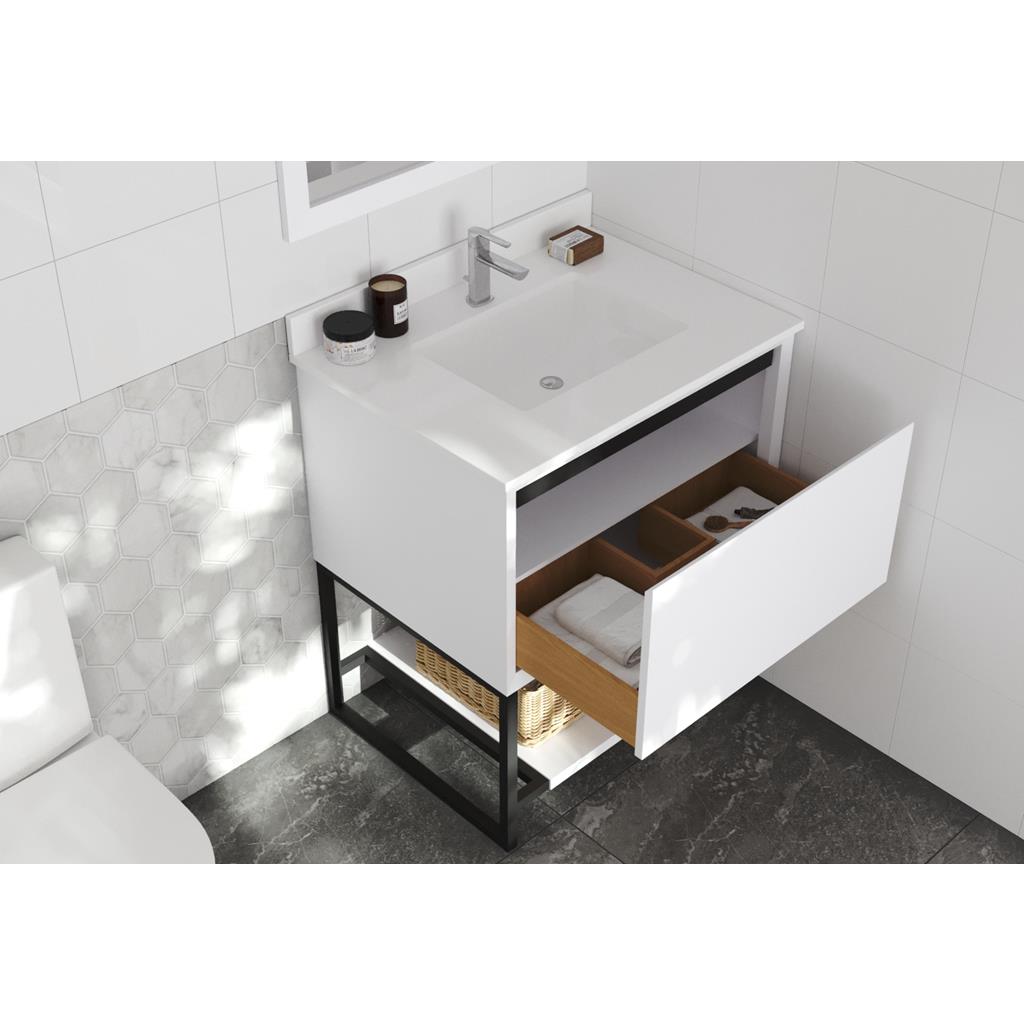 Laviva Alto 30" White Bathroom Vanity#top-options_white-quartz-top