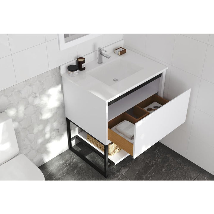 Laviva Alto 30" White Bathroom Vanity#top-options_white-quartz-top