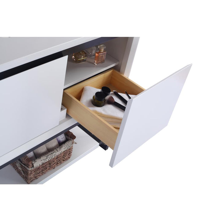 Laviva Alto 36" White Bathroom Vanity#top-options_black-wood-marble-top