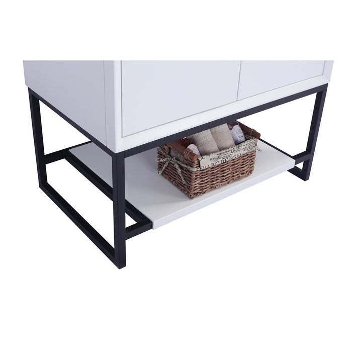 Laviva Alto 36" White Bathroom Vanity#top-options_matte-white-viva-stone-solid-surface-top