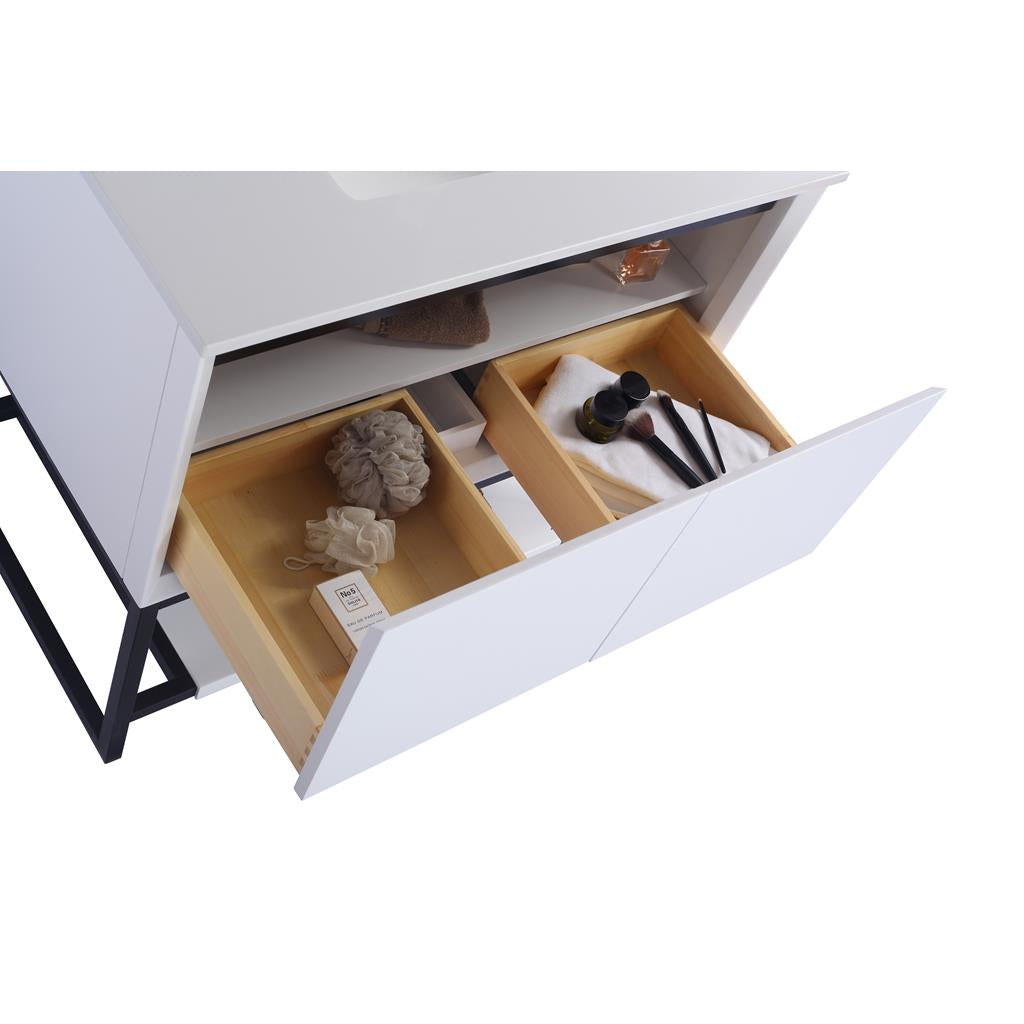 Laviva Alto 36" White Bathroom Vanity#top-options_white-carrara-marble-top