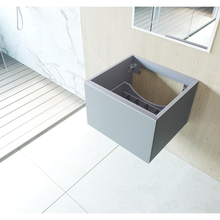 Laviva Vitri 24" Fossil Grey Bathroom Vanity Cabinet Only, No Top#top-options_cabinet-only-no-top