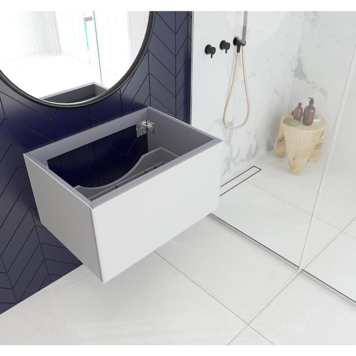 Laviva Vitri 30" Cloud White Bathroom Vanity Cabinet Only, No Top#top-options_cabinet-only-no-top