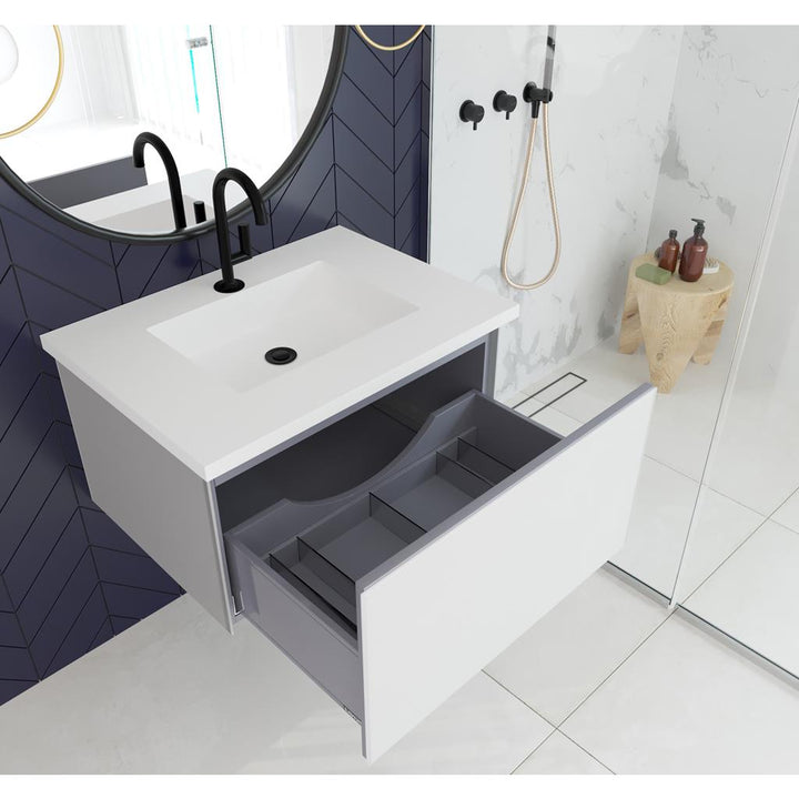 Laviva Vitri 30" Cloud White Bathroom Vanity Cabinet Only, No Top#top-options_cabinet-only-no-top
