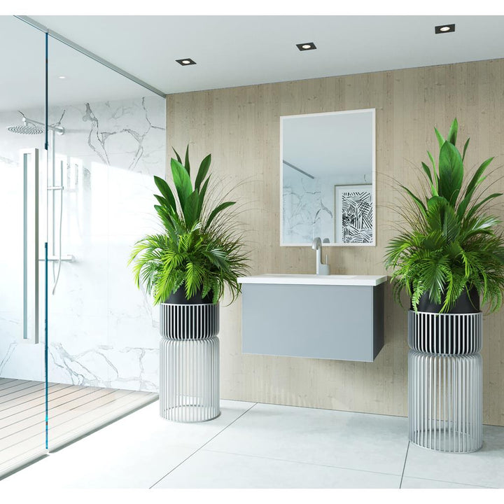 Laviva Vitri 30" Fossil Grey Bathroom Vanity#top-options_viva-stone-matte-white-solid-surface-top