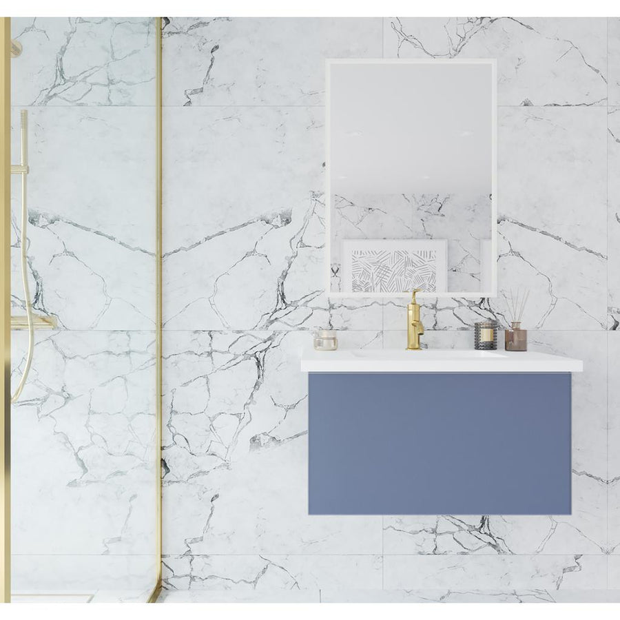 Laviva Vitri 30" Nautical Blue Bathroom Vanity#top-options_viva-stone-matte-white-solid-surface-top