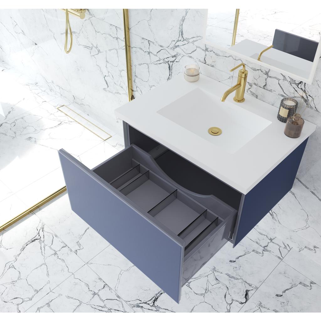 Laviva Vitri 30" Nautical Blue Bathroom Vanity#top-options_viva-stone-matte-white-solid-surface-top