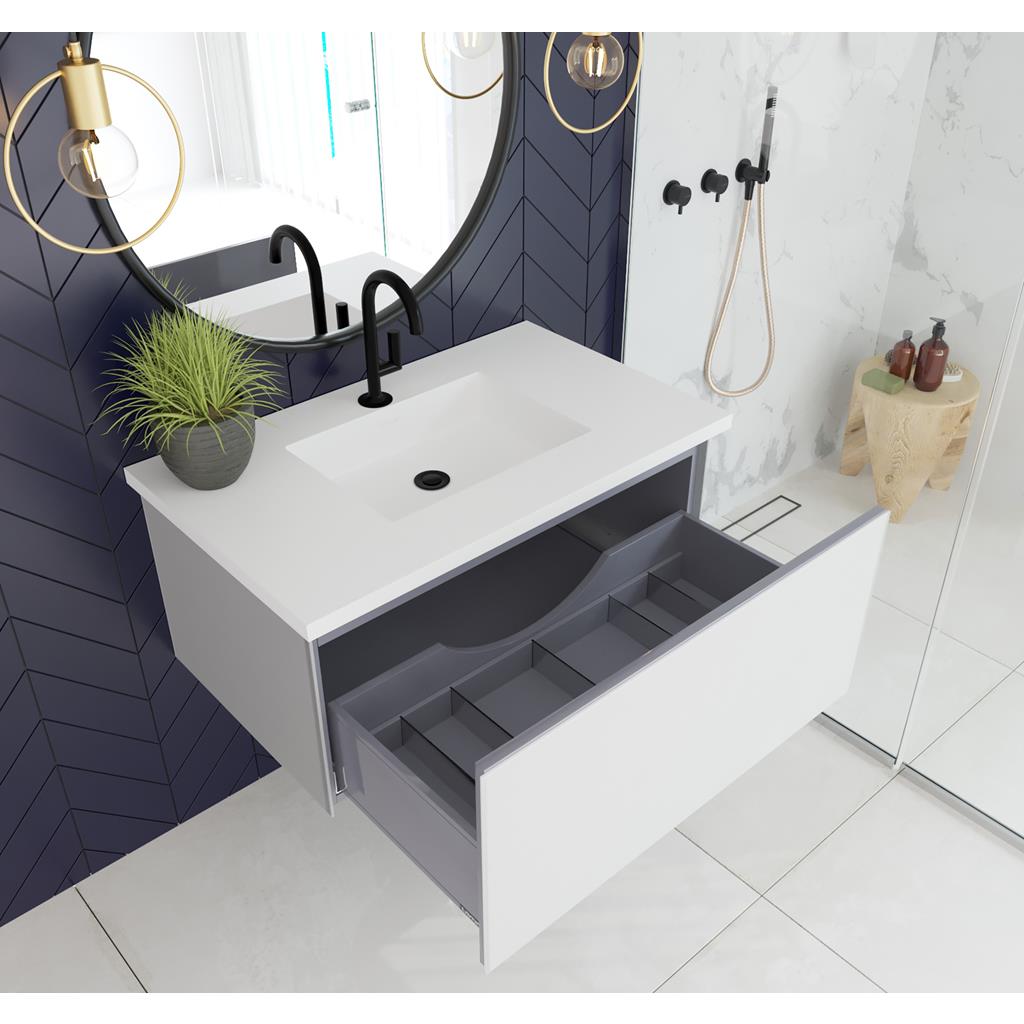 Laviva Vitri 36" Cloud White Bathroom Vanity#top-options_viva-stone-matte-white-solid-surface-top