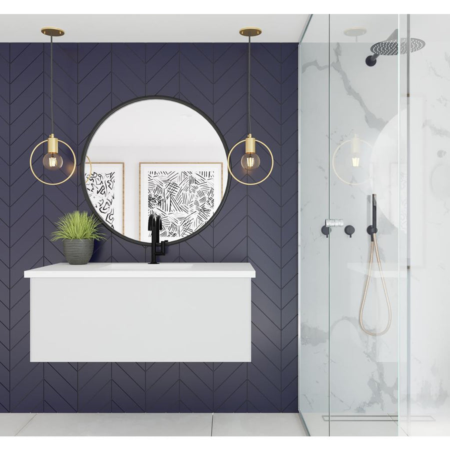 Laviva Vitri 42" Cloud White Bathroom Vanity#top-options_viva-stone-matte-white-solid-surface-top