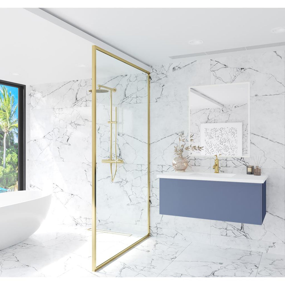 Laviva Vitri 42" Nautical Blue Bathroom Vanity#top-options_viva-stone-matte-white-solid-surface-top