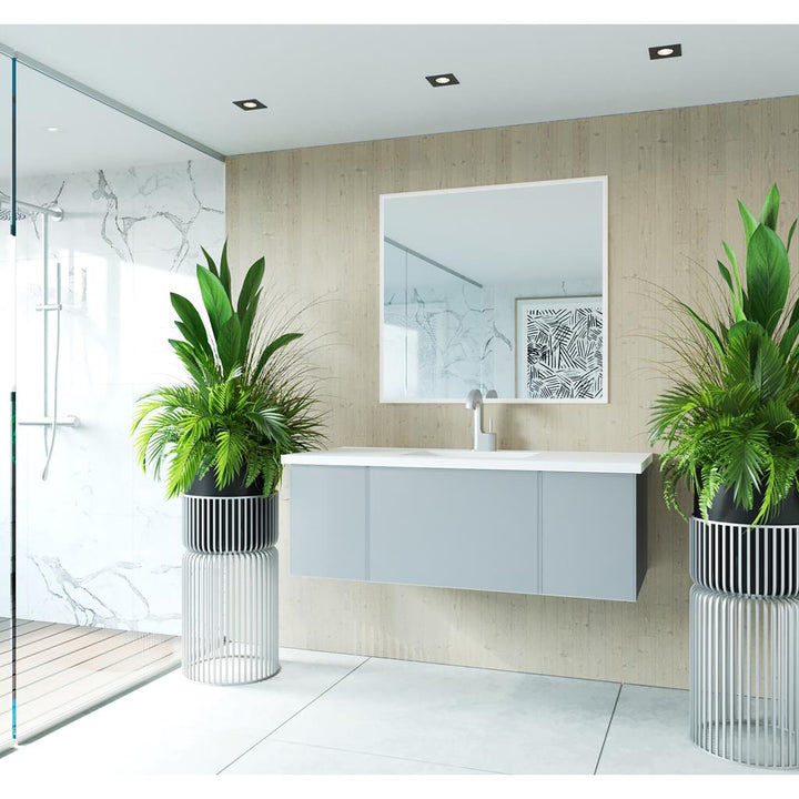 Laviva Vitri 48" Fossil Grey Bathroom Vanity#top-options_viva-stone-matte-white-solid-surface-top