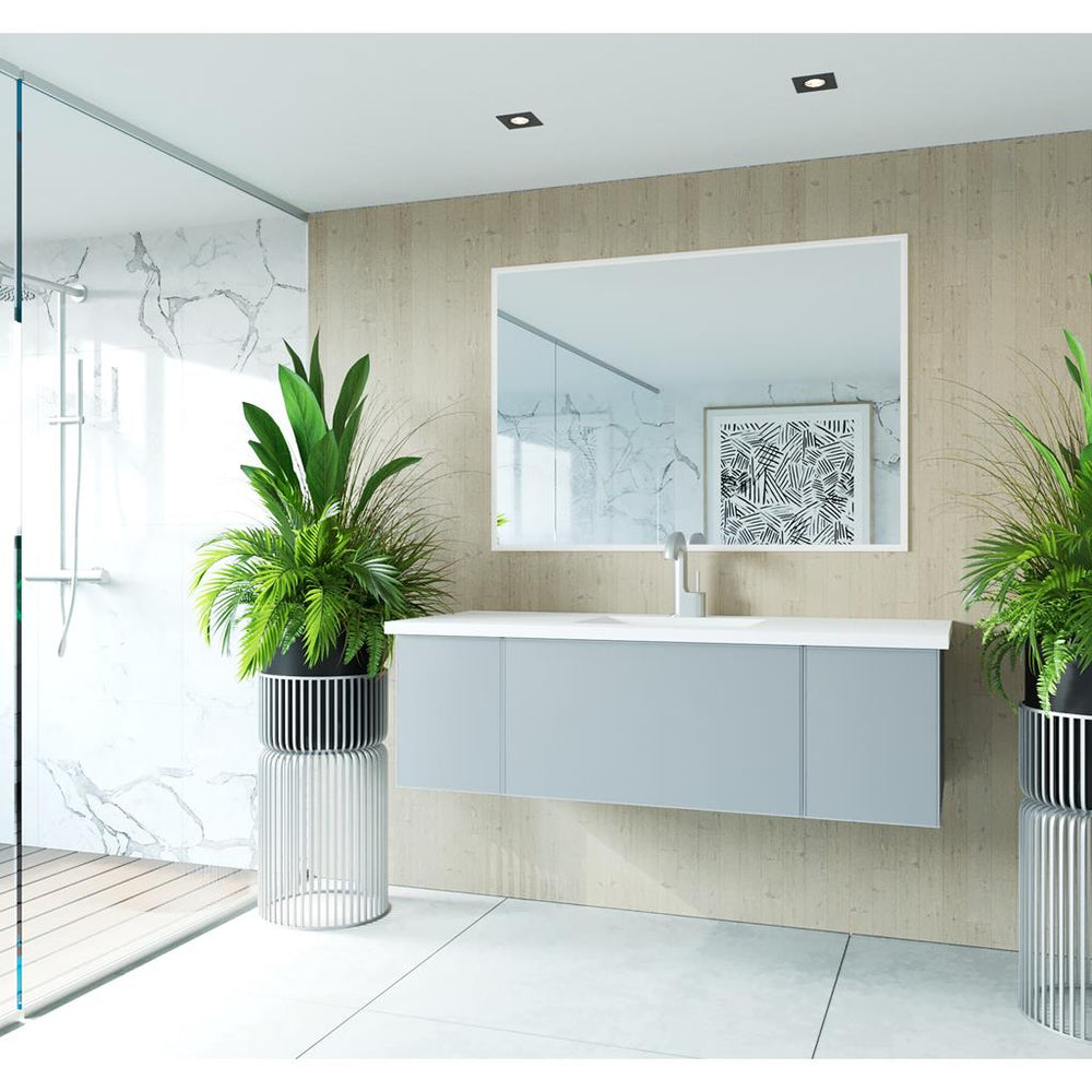 Laviva Vitri 54" Fossil Grey Bathroom Vanity#top-options_viva-stone-matte-white-solid-surface-top