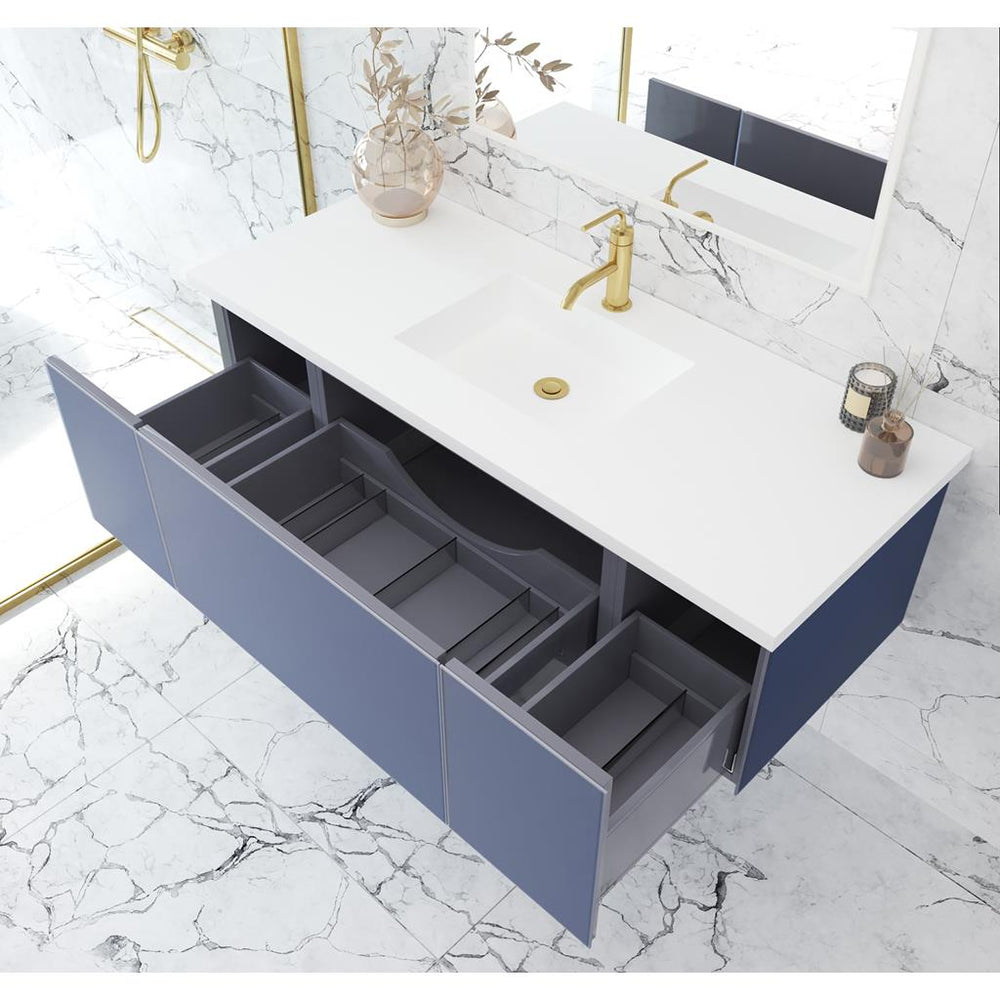 Laviva Vitri 54" Nautical Blue Bathroom Vanity#top-options_viva-stone-matte-white-solid-surface-top
