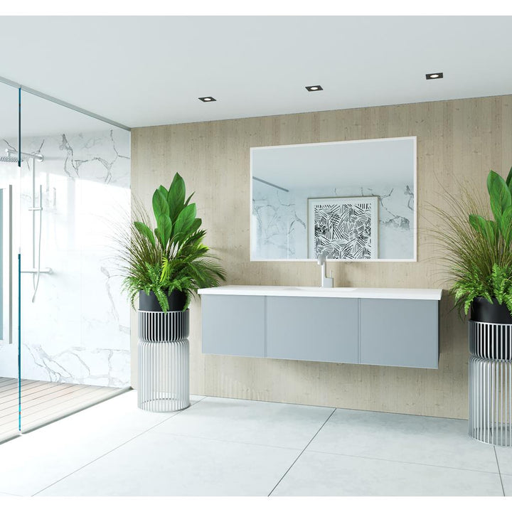 Laviva Vitri 60" Fossil Grey Single Sink Bathroom Vanity#top-options_viva-stone-matte-white-solid-surface-top