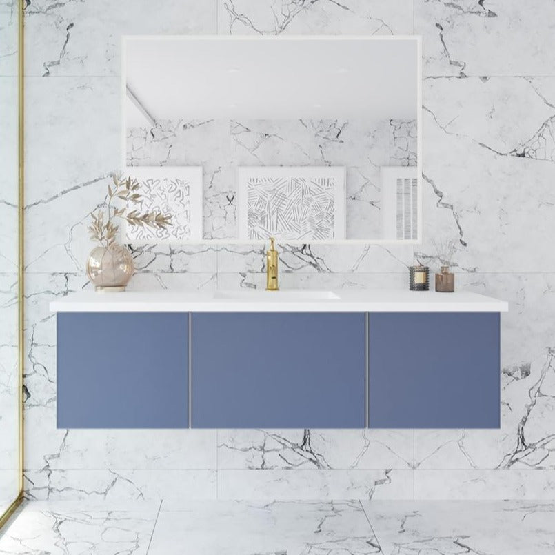 Laviva Vitri 60" Nautical Blue Single Sink Bathroom Vanity#top-options_viva-stone-matte-white-solid-surface-top