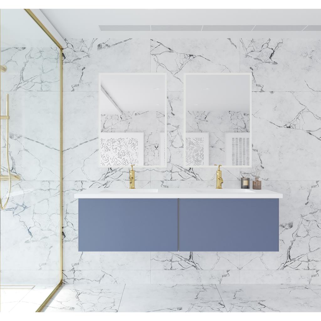Laviva Vitri 60" Nautical Blue Double Sink Bathroom Vanity#top-options_viva-stone-matte-white-solid-surface-top