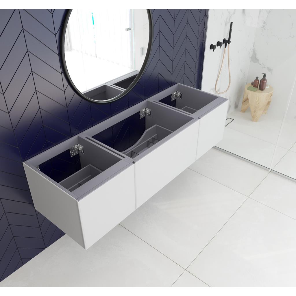 Laviva Vitri 66" Cloud White Single Sink Bathroom Vanity Cabinet Only, No Top#top-options_cabinet-only-no-top