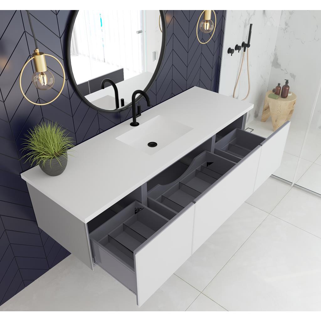 Laviva Vitri 66" Cloud White Single Sink Bathroom Vanity Cabinet Only, No Top#top-options_cabinet-only-no-top