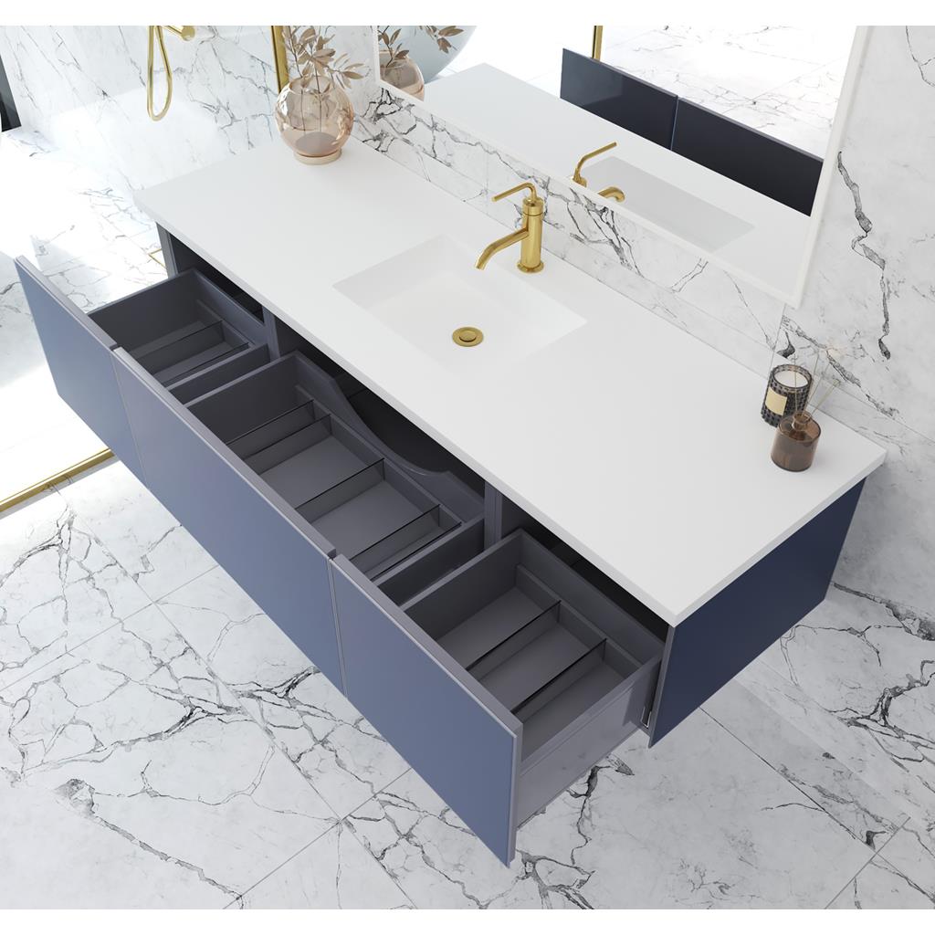 Laviva Vitri 66" Nautical Blue Single Sink Bathroom Vanity Cabinet Only, No Top#top-options_cabinet-only-no-top