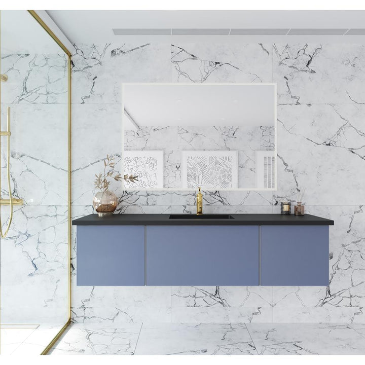 Laviva Vitri 66" Nautical Blue Single Sink Bathroom Vanity Cabinet Only, No Top#top-options_cabinet-only-no-top
