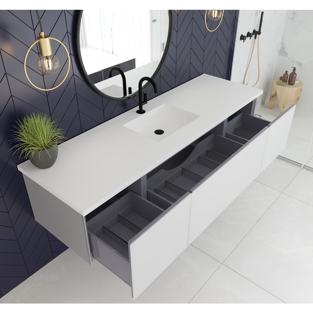 Laviva Vitri 72" Cloud White Single Sink Bathroom Vanity Cabinet Only, No Top#top-options_cabinet-only-no-top