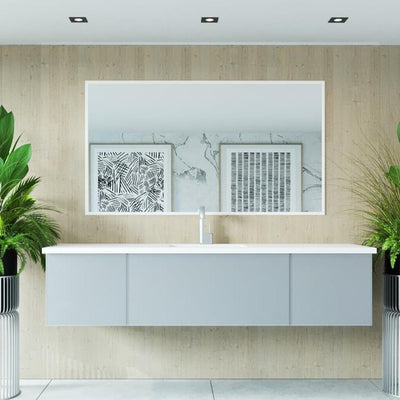 Laviva Vitri 72" Fossil Grey Single Sink Bathroom Vanity#top-options_viva-stone-matte-white-solid-surface-top