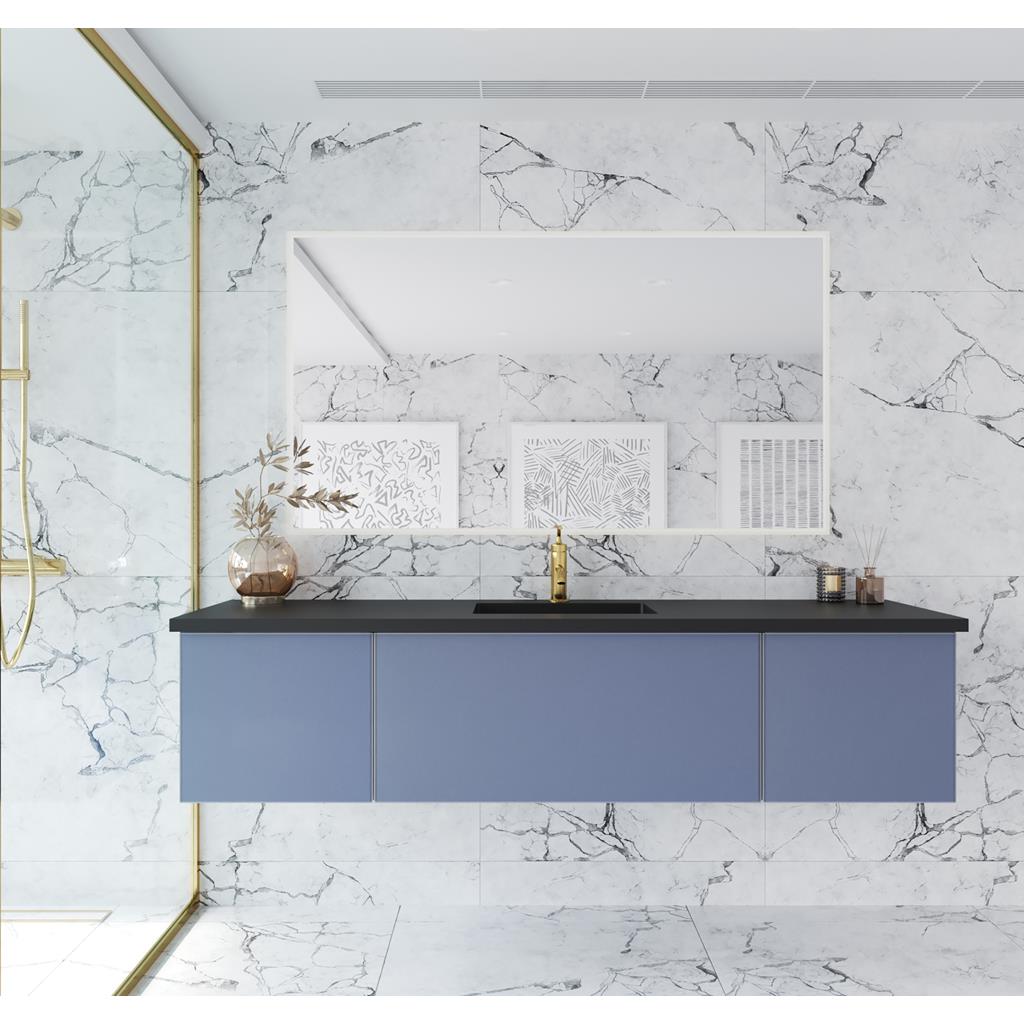 Laviva Vitri 72" Nautical Blue Single Sink Bathroom Vanity Cabinet Only, No Top#top-options_cabinet-only-no-top
