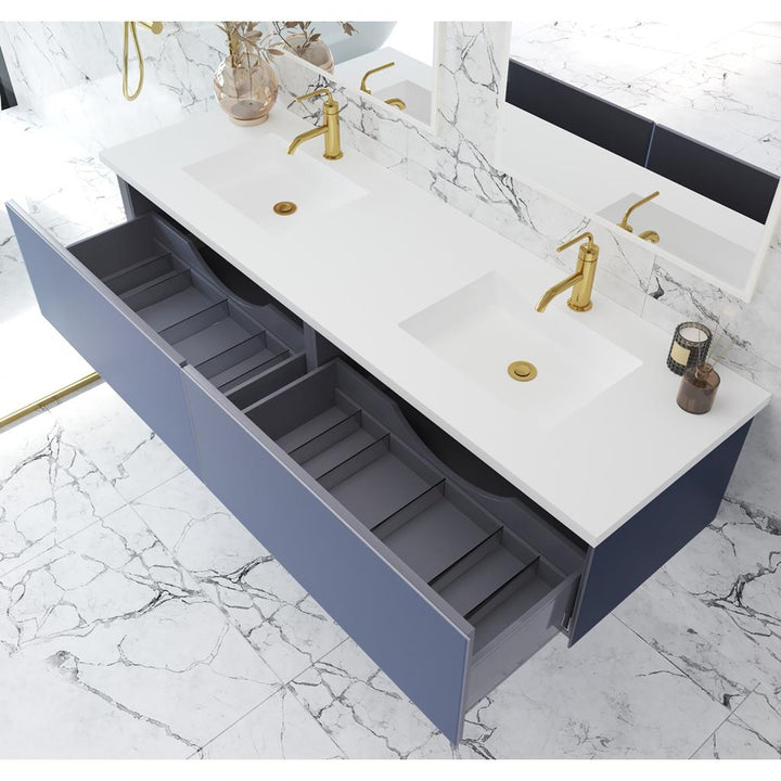 Laviva Vitri 72" Nautical Blue Double Sink Bathroom Vanity#top-options_viva-stone-matte-white-solid-surface-top