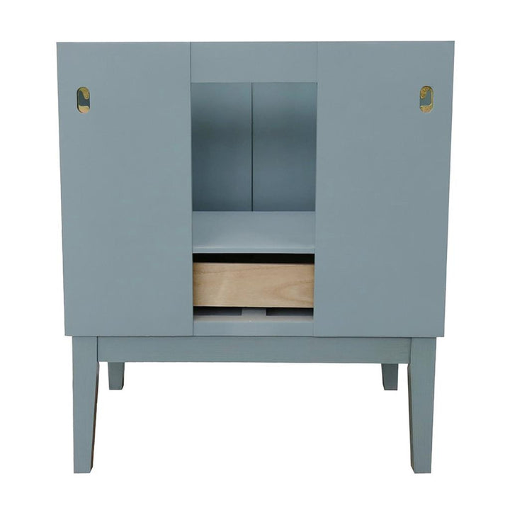 Bellaterra Home, Stora 31" Aqua Blue Vanity, Oval Sink, Black Galaxy Granite#top-options_black-galaxy-granite-top