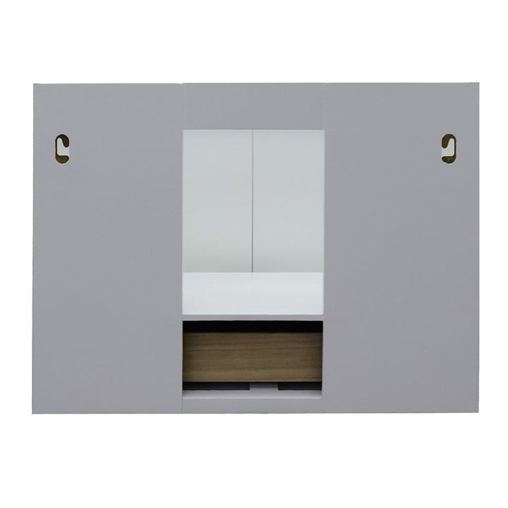 Bellaterra Home, Stora 31" White Wall Mount Vanity, Oval Sink, Black Galaxy Granite#top-options_black-galaxy-granite-top