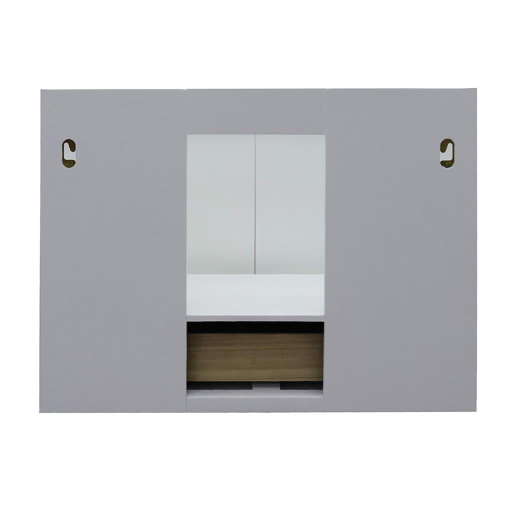 Bellaterra Home, Stora 31" White Wall Mount Vanity, Oval Sink, White Quartz#top-options_white-quartz-top