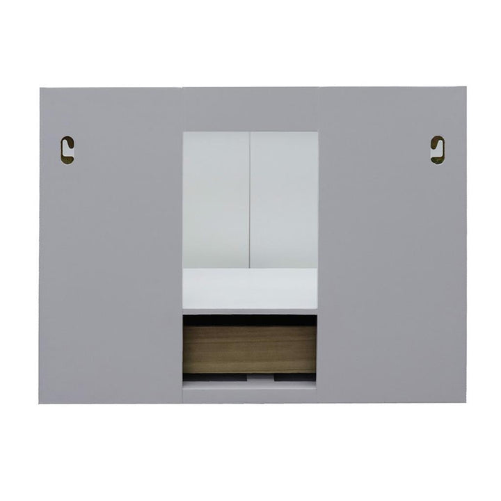 Bellaterra Home, Stora 31" White Wall Mount Vanity, Oval Sink, White Quartz#top-options_white-quartz-top