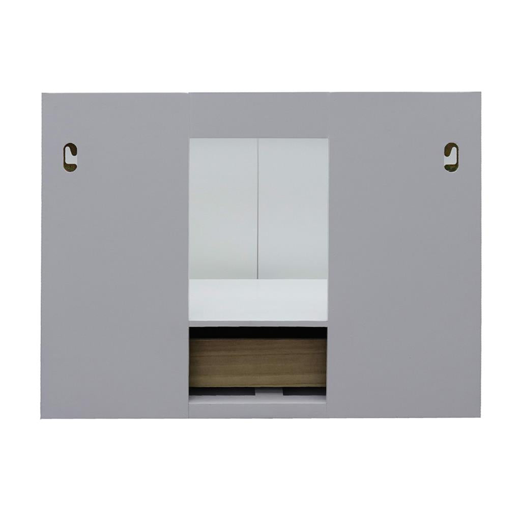 Bellaterra Home, Stora 31" White Wall Mount Vanity, Oval Sink, White Carrara Marble#top-options_white-carrara-marble-top