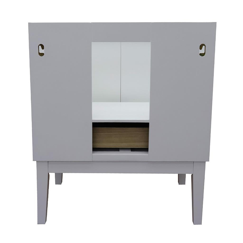 Bellaterra Home, Stora 31" White Vanity, Oval Sink, Black Galaxy Granite#top-options_black-galaxy-granite-top