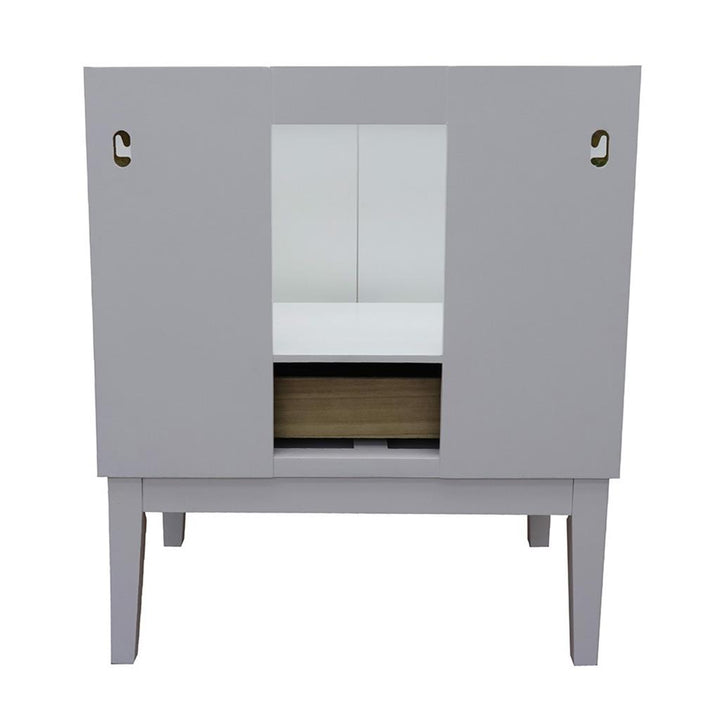 Bellaterra Home, Stora 31" White Vanity, Oval Sink, Black Galaxy Granite#top-options_black-galaxy-granite-top
